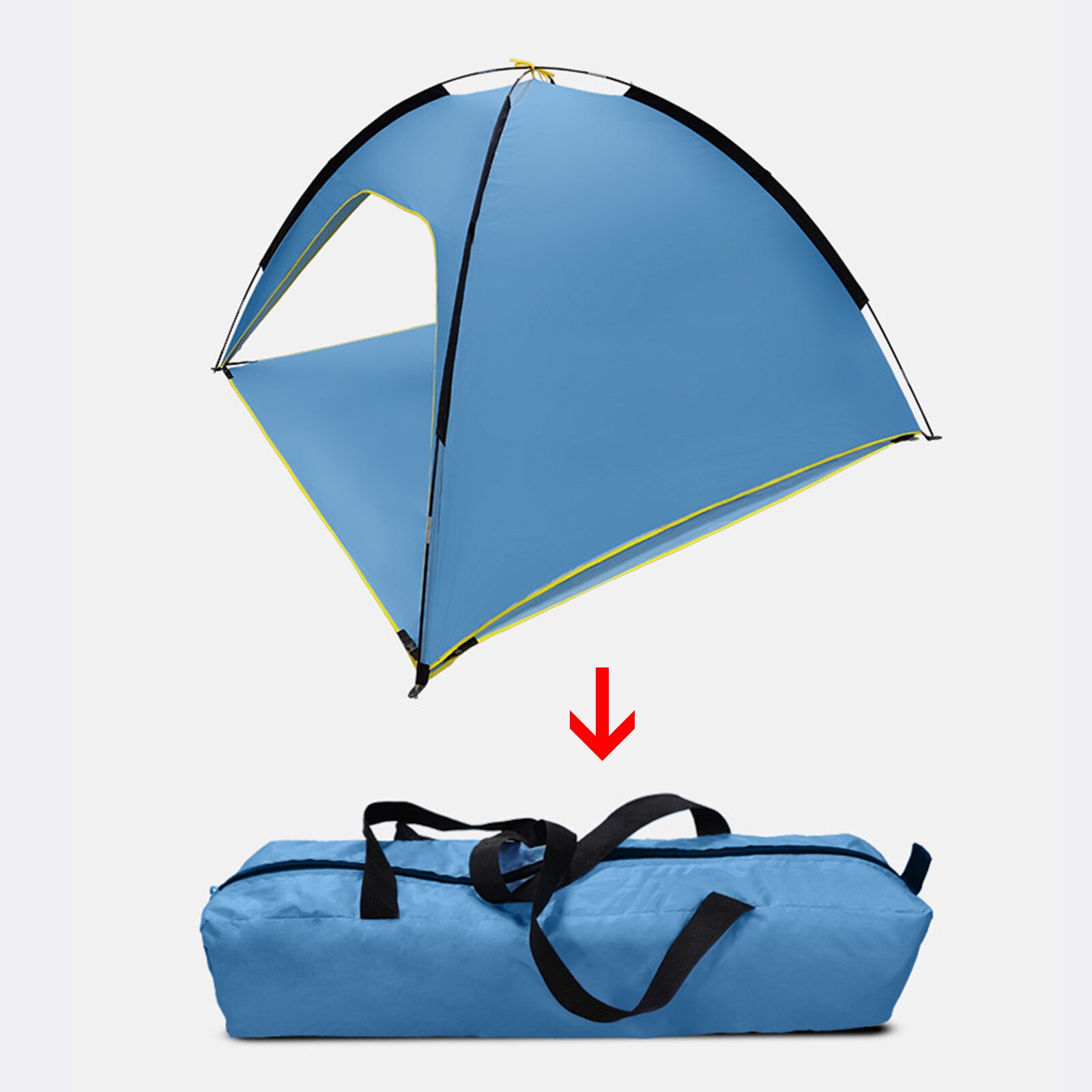 Cheap Goat Tents Beach Tent Automatic Open Ultralight Sun Shelter Camping Tents for Beach Playing Sun Shelter Travelling Hiking   